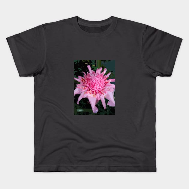 Pink Torch Ginger Kids T-Shirt by NadJac